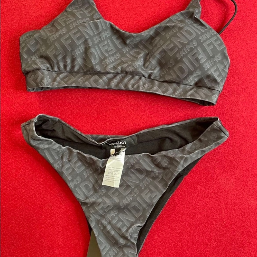 Fendi Charcoal Women's Swimwear Set